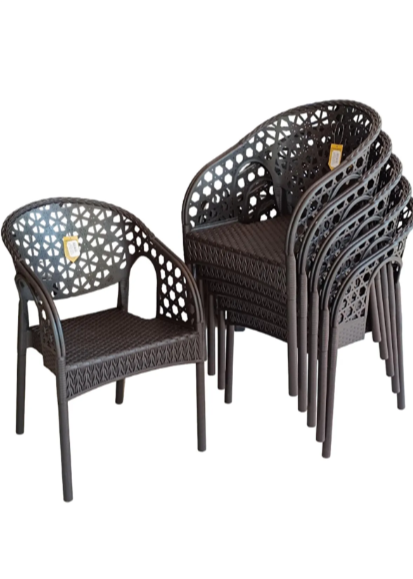 6 Adet Lotus Bahçe Balkon Sandalyesi 6 Adet Rattan Desenli Sandalye Pro 1. Kalite Koltuk Rahatlığı