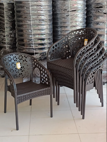 8 Adet Lotus Bahçe Balkon Sandalyesi Rattan Desenli Sandalye Pro 1. Kalite Koltuk Rahatlığı