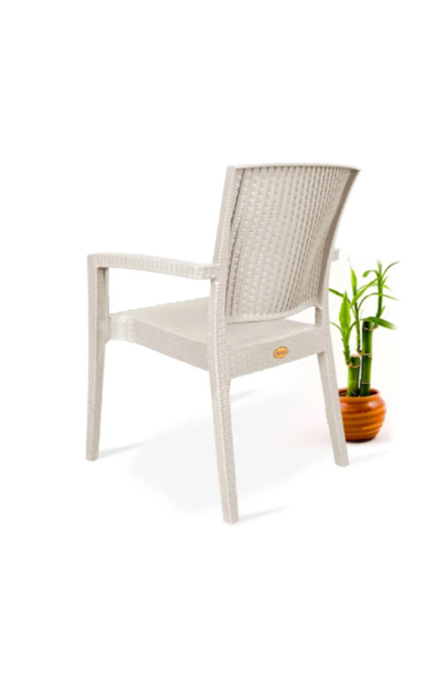 Rattan Sandalye 6 Adet Rattan Victor Kollu Sandalye Koltuk 6'lı Set A plus