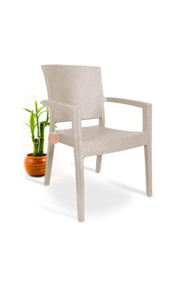 Rattan Sandalye 2 Adet Rattan Victor Kollu Sandalye Koltuk 2'li Set A plus