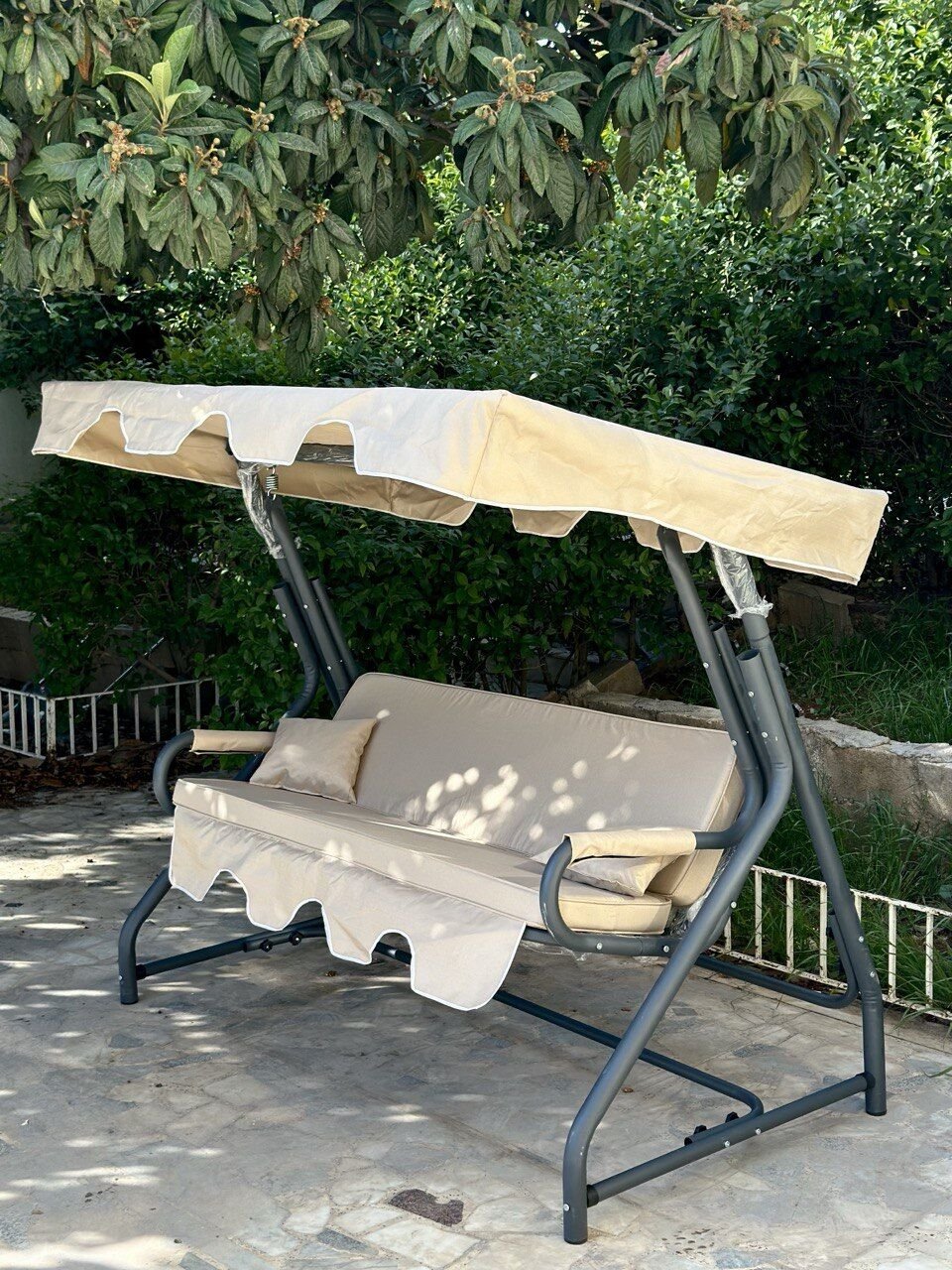 Salıncak Hamak Zırh Demir 3 Kişilik - Sultana Bahçe Balkon Teras Salıncağı A Plus Ürün