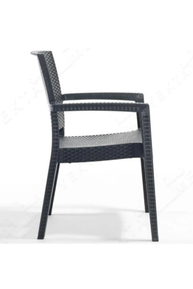 Rattan Sandalye 4 Adet Rattan Victor Kollu Sandalye Koltuk 4'lü Set A plus