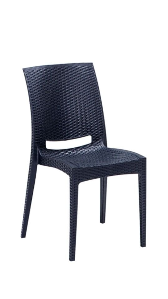 70x120 cm Rattan 4 Kişilik Masa seti Kolsuz Sandalye Bahçe Teras Takımı Camsız Oturma Grubu