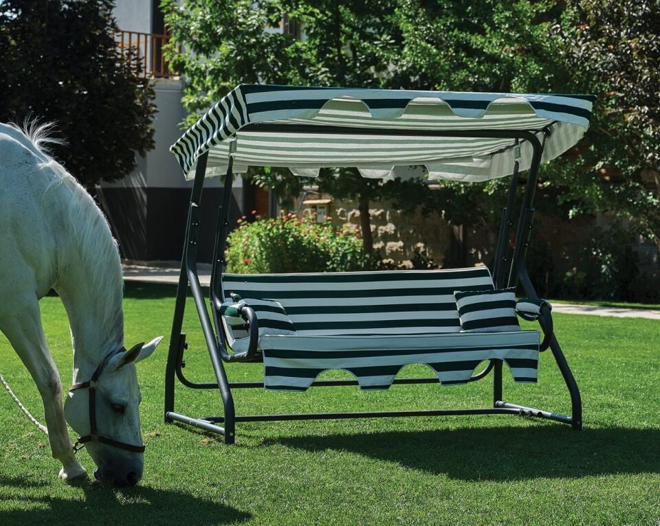 Salıncak Hamak Zırh Demir 3 Kişilik - Sultana Bahçe Balkon Teras Salıncağı A Plus Ürün