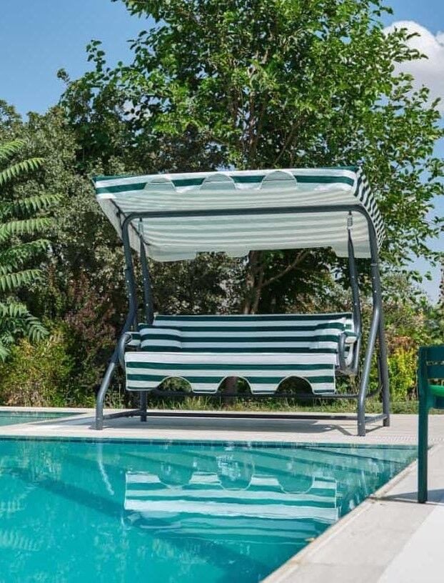 Salıncak Hamak Zırh Demir 3 Kişilik - Sultana Bahçe Balkon Teras Salıncağı A Plus Ürün