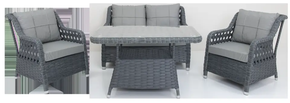 Toptan Rattan 2’li Oturma Grubu | Bahçe Balkon Rattan Koltuk Seti İmalatçı İhracatçı