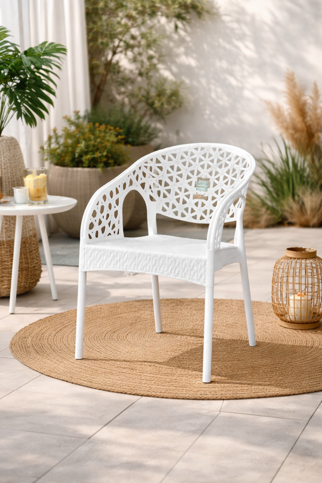 6 Adet Lotus Bahçe Balkon Sandalyesi 6 Adet Rattan Desenli Sandalye Pro 1. Kalite Koltuk Rahatlığı